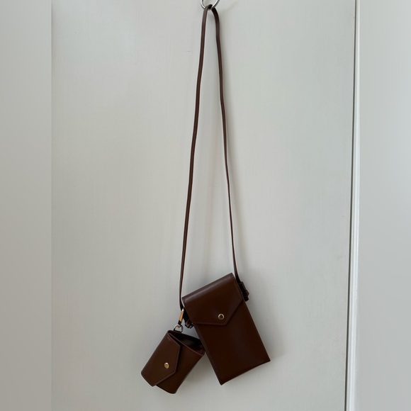 J.Crew Real Leather Brown Gracie Phone Bag - Picture 5 of 6